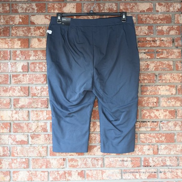 Lane Bryant Outlet Gray Pedal Pushers NWT - Picture 1 of 3